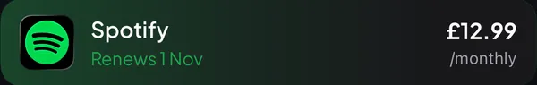 Spotify row: £12.99 a month.